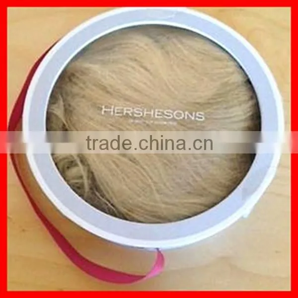 High Quality Professional Grade Round Shape Paper Custom Hair Extension Box Packing Wholesale