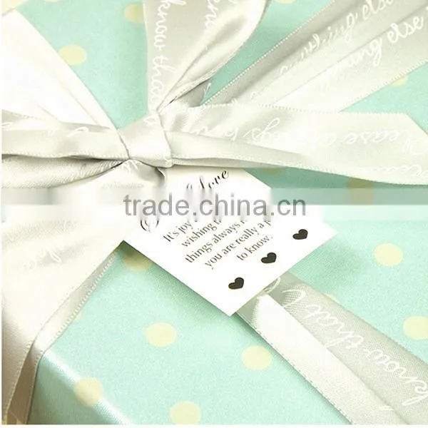 Luxury Paper With Ribbon Wedding Gift Box
