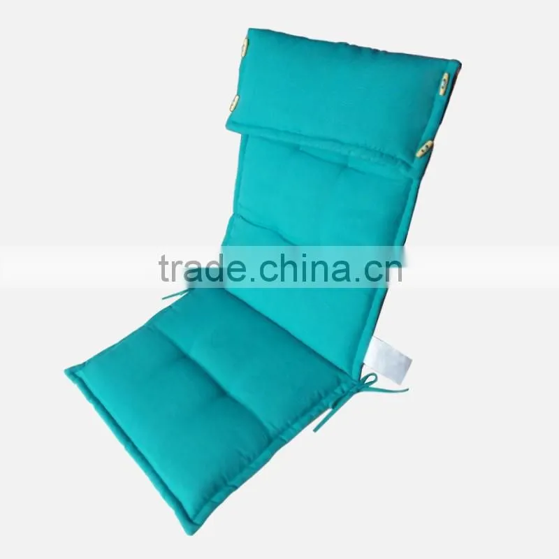 China Supplier Blue High Back Chair Cushion Foam Outdoor Cushion