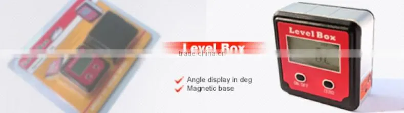 Fast Response Data Storage Low Cost Dual Axis LCD Digital Level Indicator