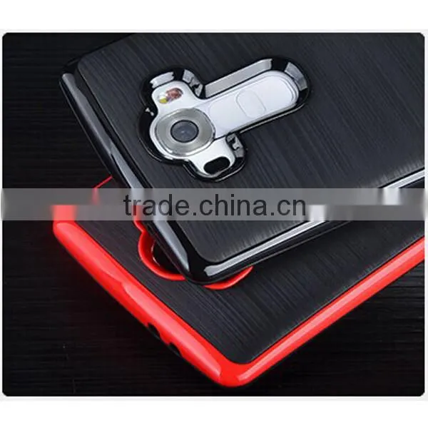 C&T Heavy Duty Brushed Metal Texture Hybrid Dual Layer Slim Protector Case Cover for LG G4