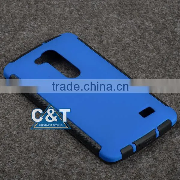 C&T Hot triangle printing 2 in 1 combo case For LG L FINO D290 / D295 phone