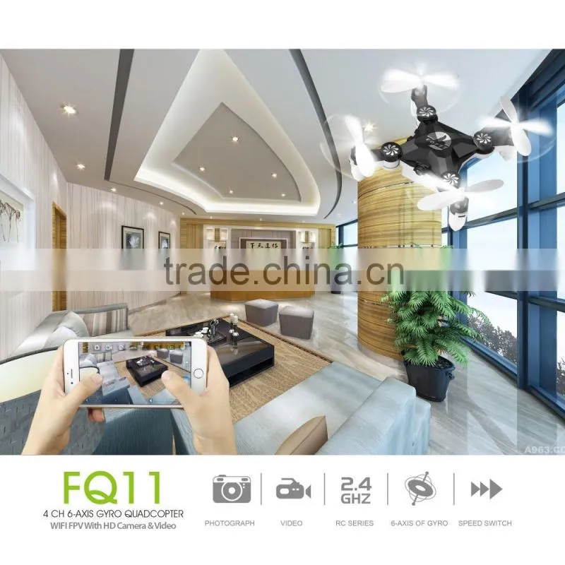 FQ777 FQ11 Wifi FPV With Foldable 3D Mini 2.4G 4CH 6 Axis Headless Mode RC Quadcopter RTF