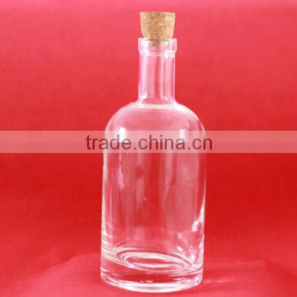 popularity cheap frosted vit bottles 700ml botellas de vidrio licores 750 ml cork glass bottle 700ml