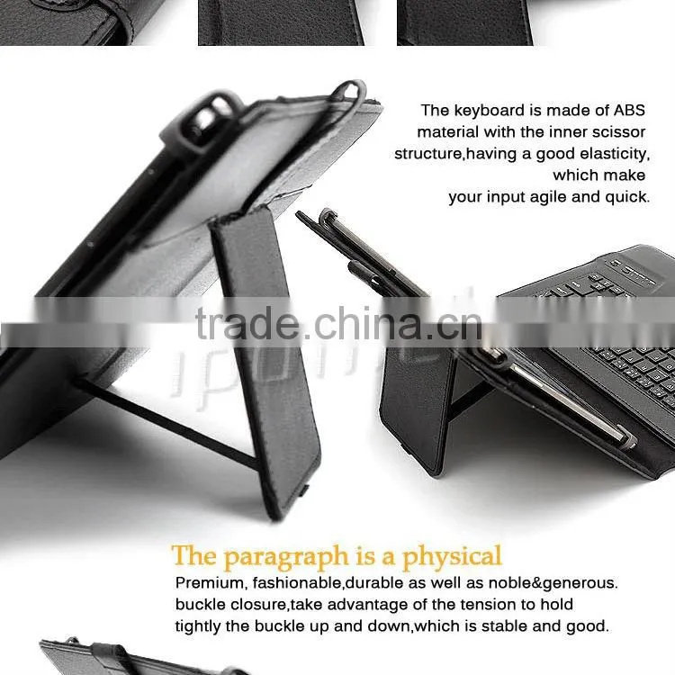 Universal Bluetooth Keyboard Case For Android/IOS/Windows tablet 7" 8"