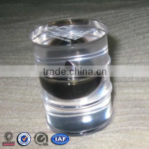 Acryl Transparent Barrel Shape Paperweight With Oil Drop