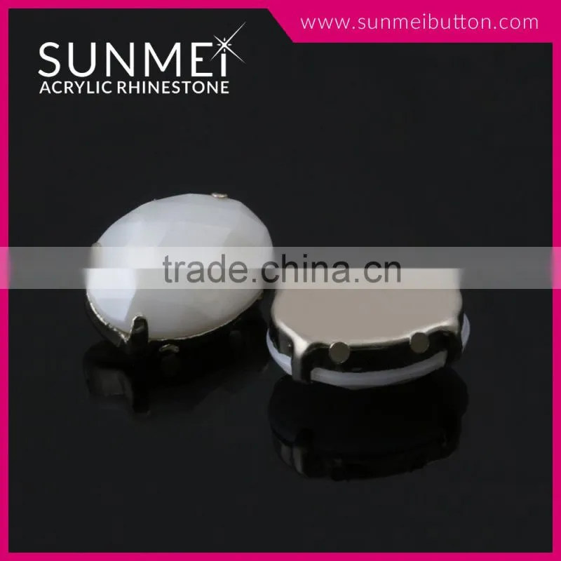 High Quality Oval Crystal Stones for Clothing Decoration