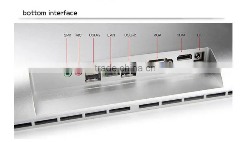cheap celeron 1037u all in one computer 18.5 inch 21.5inch 24.5 inch