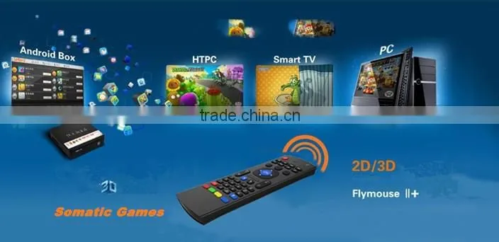MX3 2.4g wireless 3D air mouse work for HTPC/Android TV box and smart TV