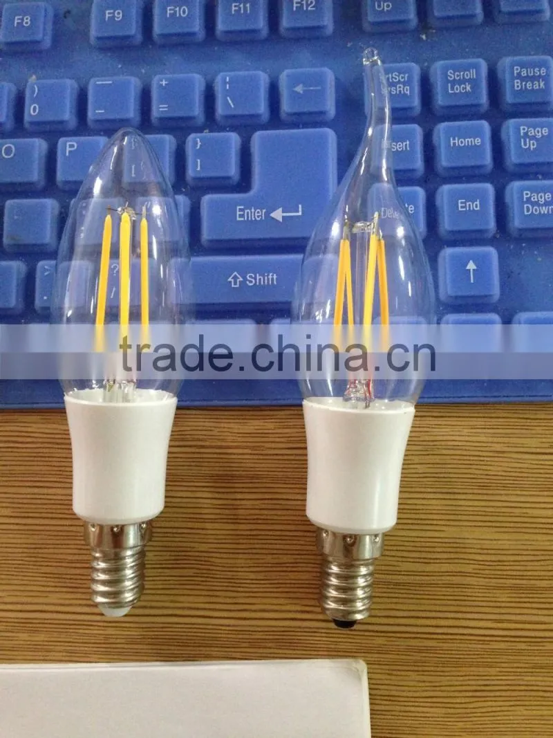 New LED tungste New LED tungste tungste led filament candle 4w 2w candle filament 110v 220v