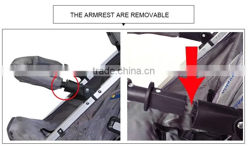 2016 aluminum tube baby stroller baby pram