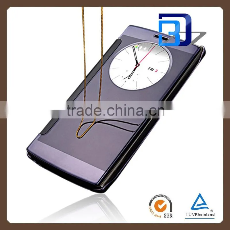 Chinese Supplier Smart case Electroplating PC Mirror case For LG G4 smart case factory price