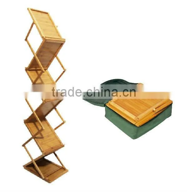 Bamboo Roll Up Banner Stand, Bamboo Display Stand, Bamboo Display Shelf
