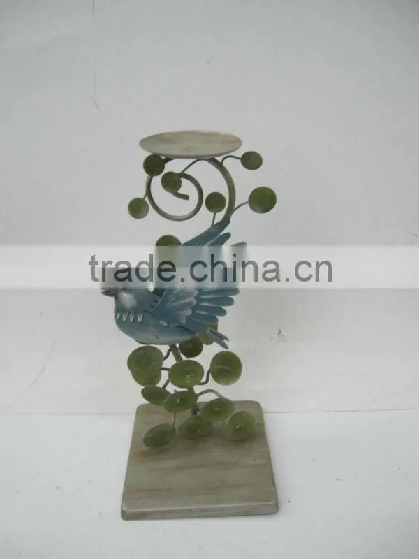 decorative metal wire birds candle holder
