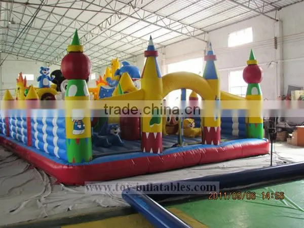 2014 cheap inflatable water park slide amusement