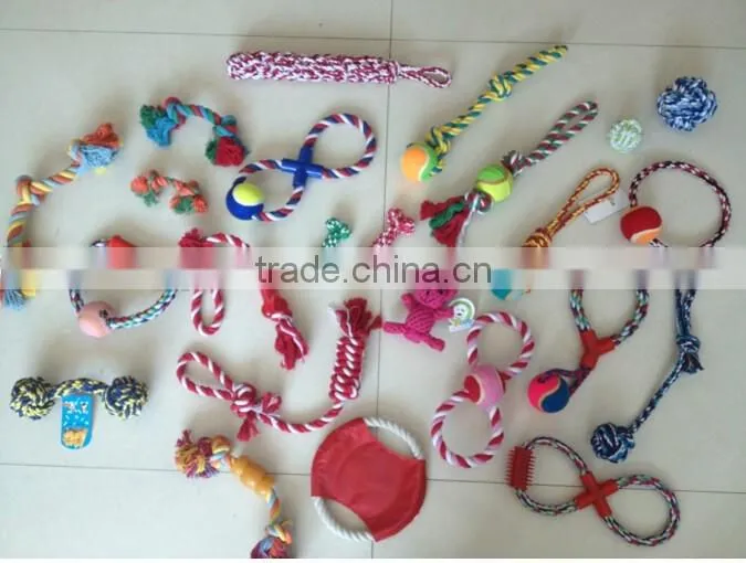 QQPET High Quality Pet Rope Toys Cotton Dog Chew Toys Hot Dog Toys