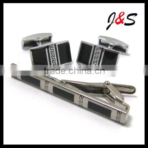 FASHION cufflinks and tie PIN set engraved