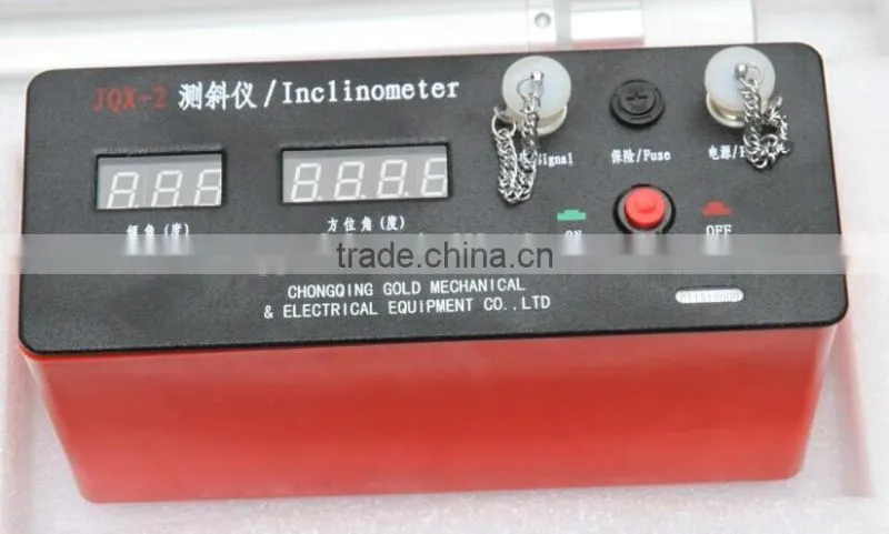 Borehole inclinometer for measuring degree of deviation
