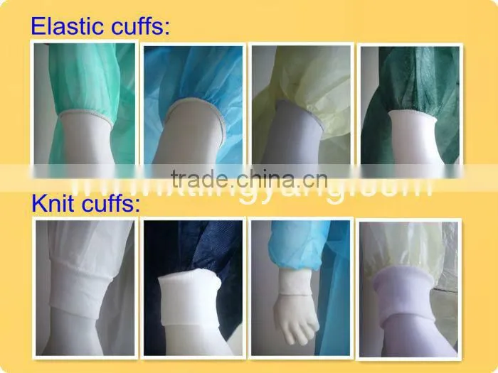 Cheap PP Nonwoven Medical Supply Surgical Disposable Hospital Gown
