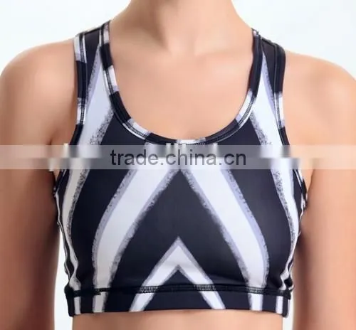 Black And White Girls Yoga Pants Graceful Spandex Girls Yoga Pants