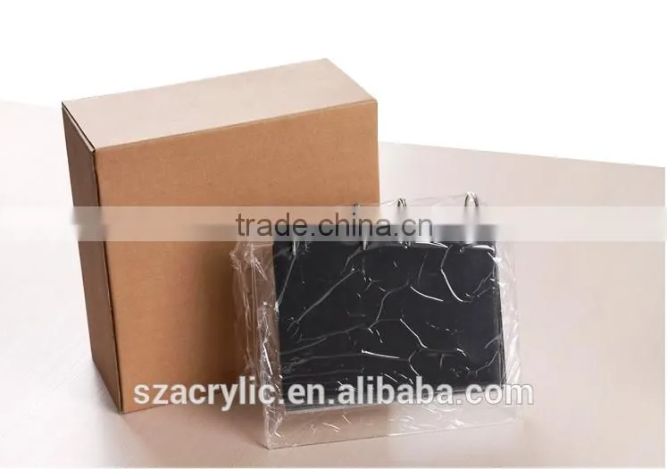Plastic desk calendar holder in acrylic material