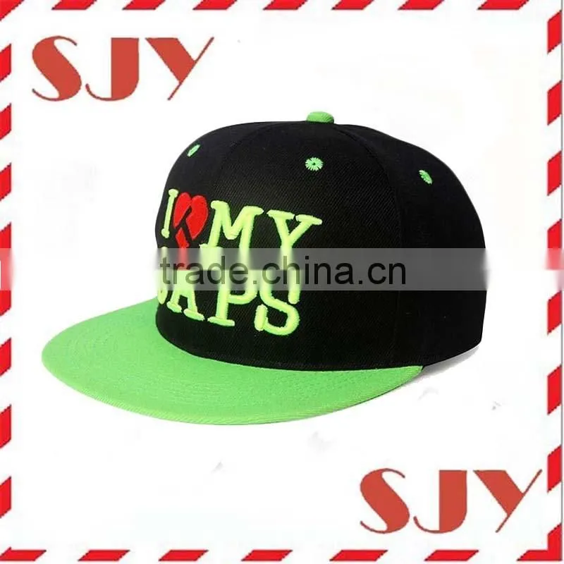Small quantity accept Paypal custom embroidered snapback hat