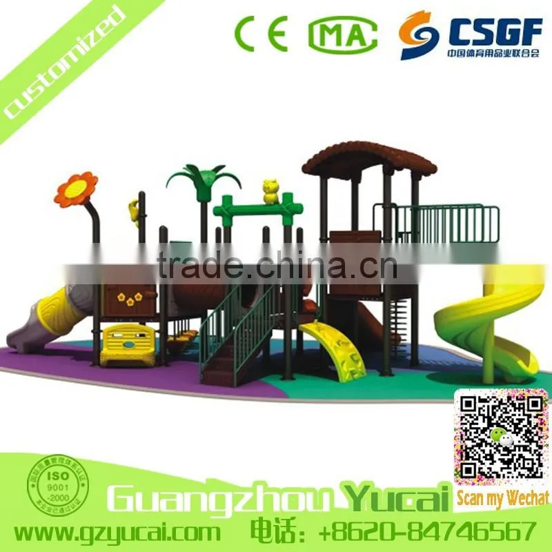 large size manufacture outdoor kids slides playground gym equipment