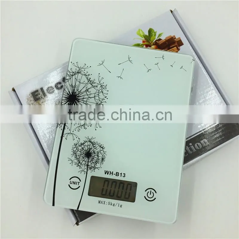 5kg/1g touch screen electric kitchen digital scale