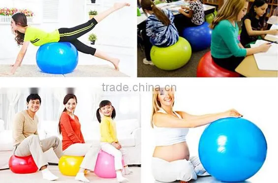 AFT-J001 anti burst yoga ball/eco-friendly gym ball/ 65cm trainning exercise ball