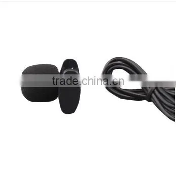 Clip-on Style Conference Microphone Used Lapel microphone , Omni-directional Electret Condenser Stereo 3.5mm Microphone