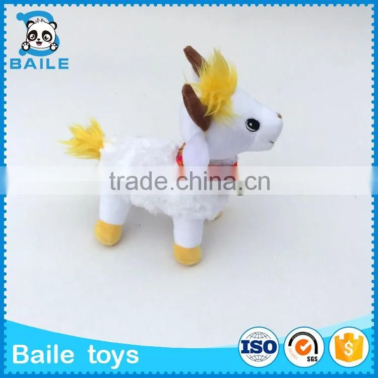 2016 promotional custom stuffed plush small beautiful plush goat toys