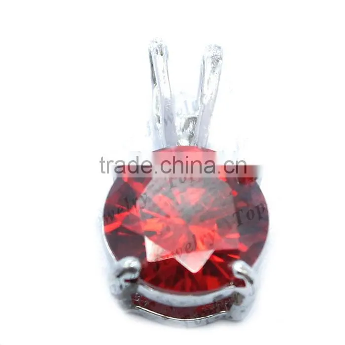 925 Sterling Silver Pendant Hight Guality CZ Pendant Gemstone Big Stone Pendant