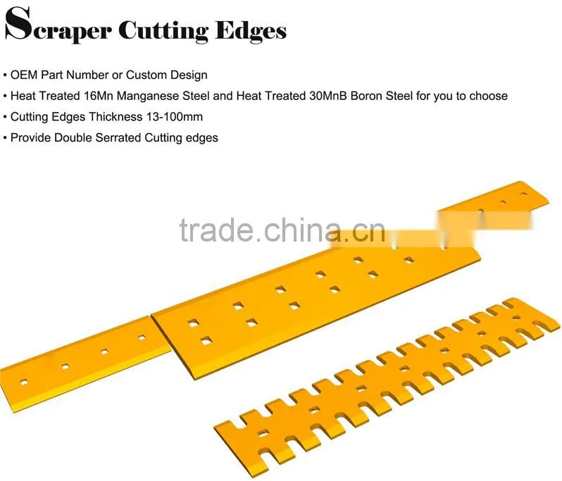 grader blades and end bits parts for motorgrader machine