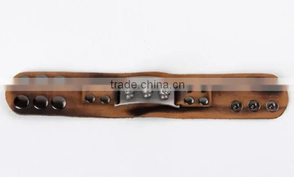 2014 Punk Skull Antique silver Wide Bracelet Wholesale ZTNM-0045