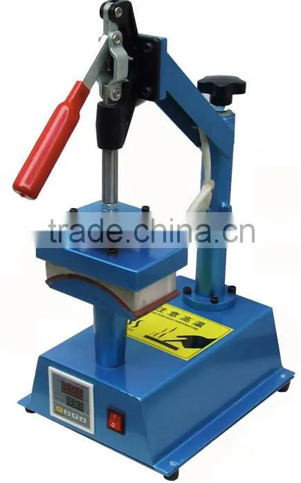 Cap heat transfer press for sublimation cap