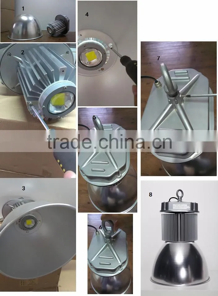 50w super shockproof IP65 CE ROHS 50w industrial led tri proof light 50w led high bay light manufacturer