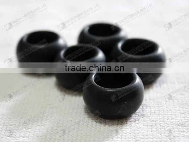 Matte black onyx beads for rings/pendants