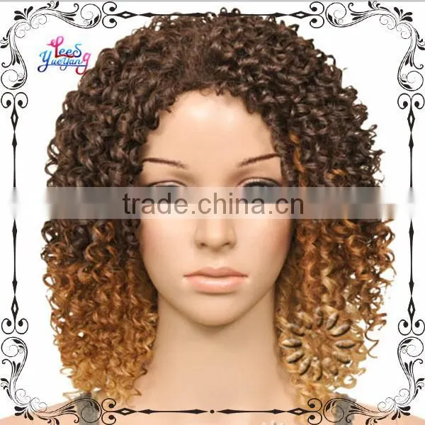 Shoulder-length twist kinky curly wig with wholesale price