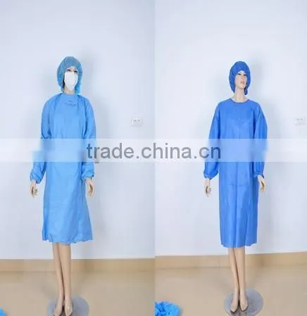 hospital blue SMS disposable gown