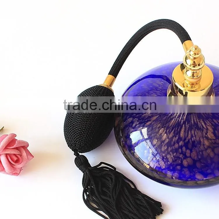 150ml High Quality New Design Hot Sale Big Capacity Blue Airbag Glass Perfume Bottle
