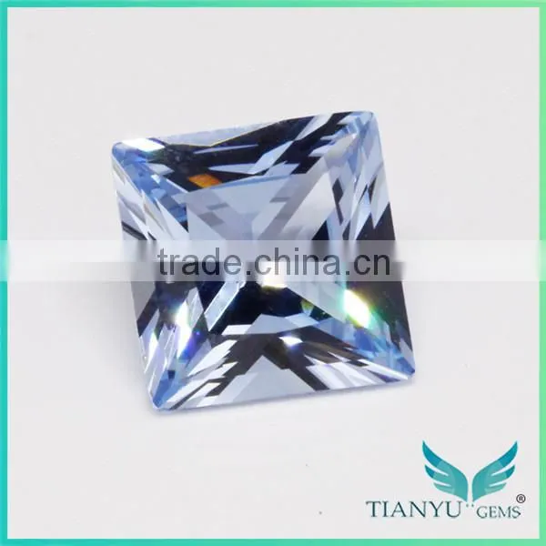 Wholesale Wuzhou Gem Processing Loose 104# blue Synthetic Semi Precious Gem Stones