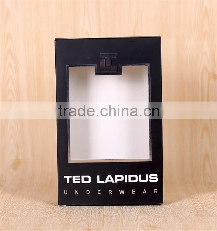Hot sale custom scarves packaging black folding box