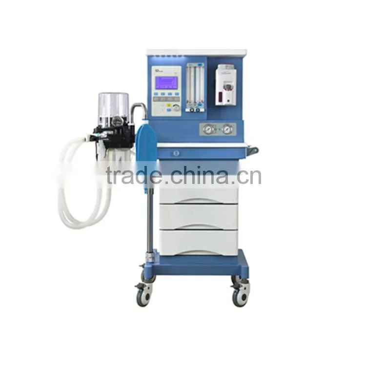 Competitive price Hospital trolley type 5.5" TFT LCD screen operation room device anesthesia machine for Adult and Child