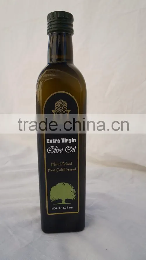 Cold Pressed Extra Virgin Olive Oil. A'Quality Extra Virgin. 100% Extra Virgin Olive Oil. Marasca Glass bottle 500 ml