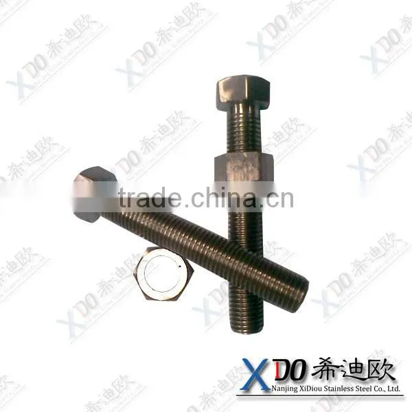 alloy 800 . alloy800H. alloy825 . alloy925stainless steel fasteners full thread hex bolts
