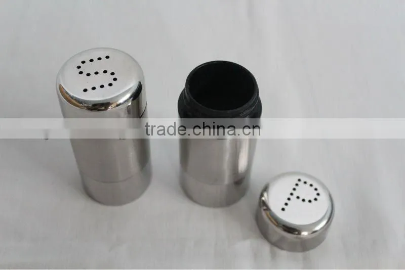 stainless steel salt and pepper shaker set
