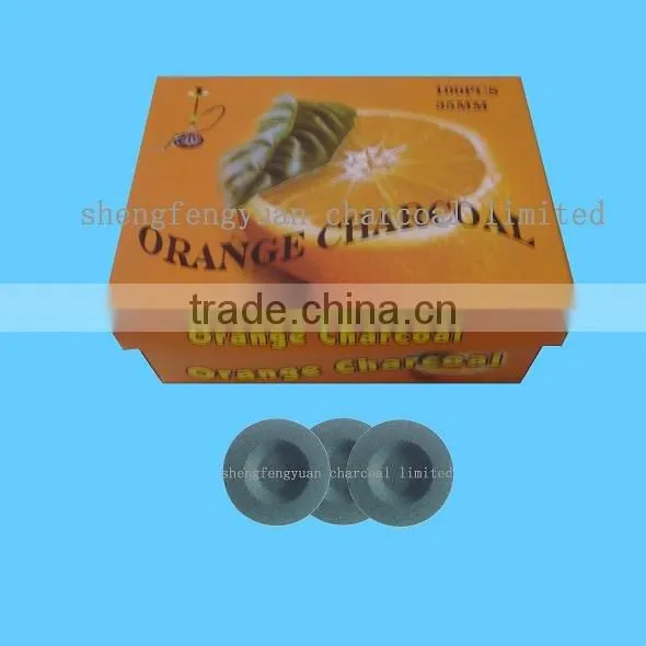 smokeless shisha charcoal of fruit flavor