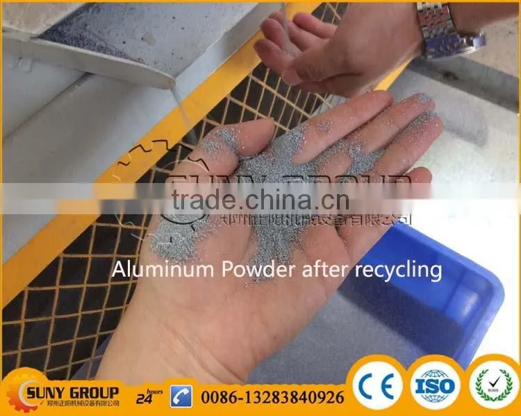 Scrap food packing bag aluminum plastic recycling machine