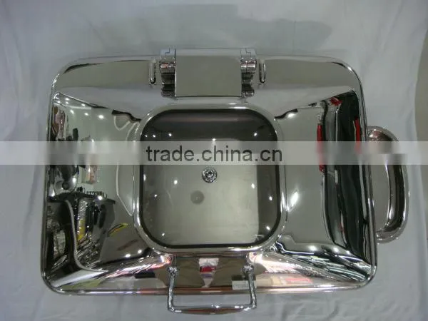 chafing dish with glass window lid