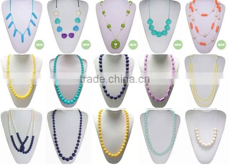 Baby Silicone Necklace Make by Food Grade Silicone Use for Baby Necklace